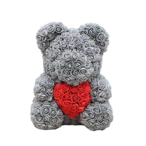 bear of roses with a heart-40cm