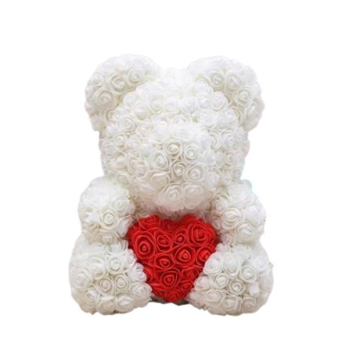 bear of roses with a heart-40cm