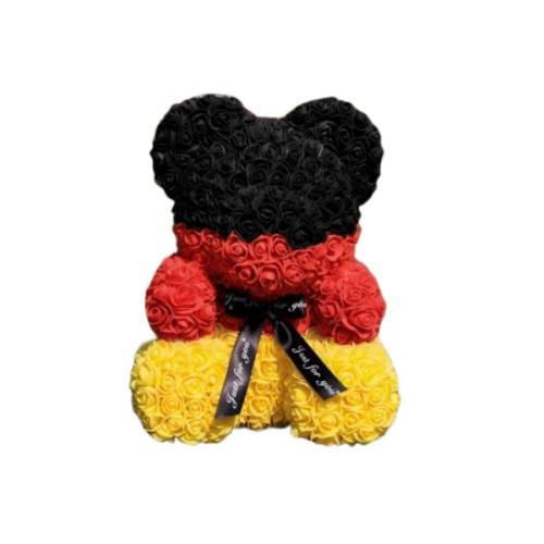 rainbow bear of roses 40 cm