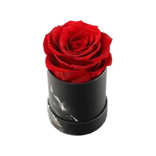red forever rose with mini box