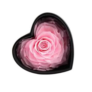 single heart rose box